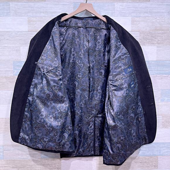 RRL Ralph Lauren Corduroy Sport Coat Black Two Button Stretch Mens 48R - Picture 4 of 8